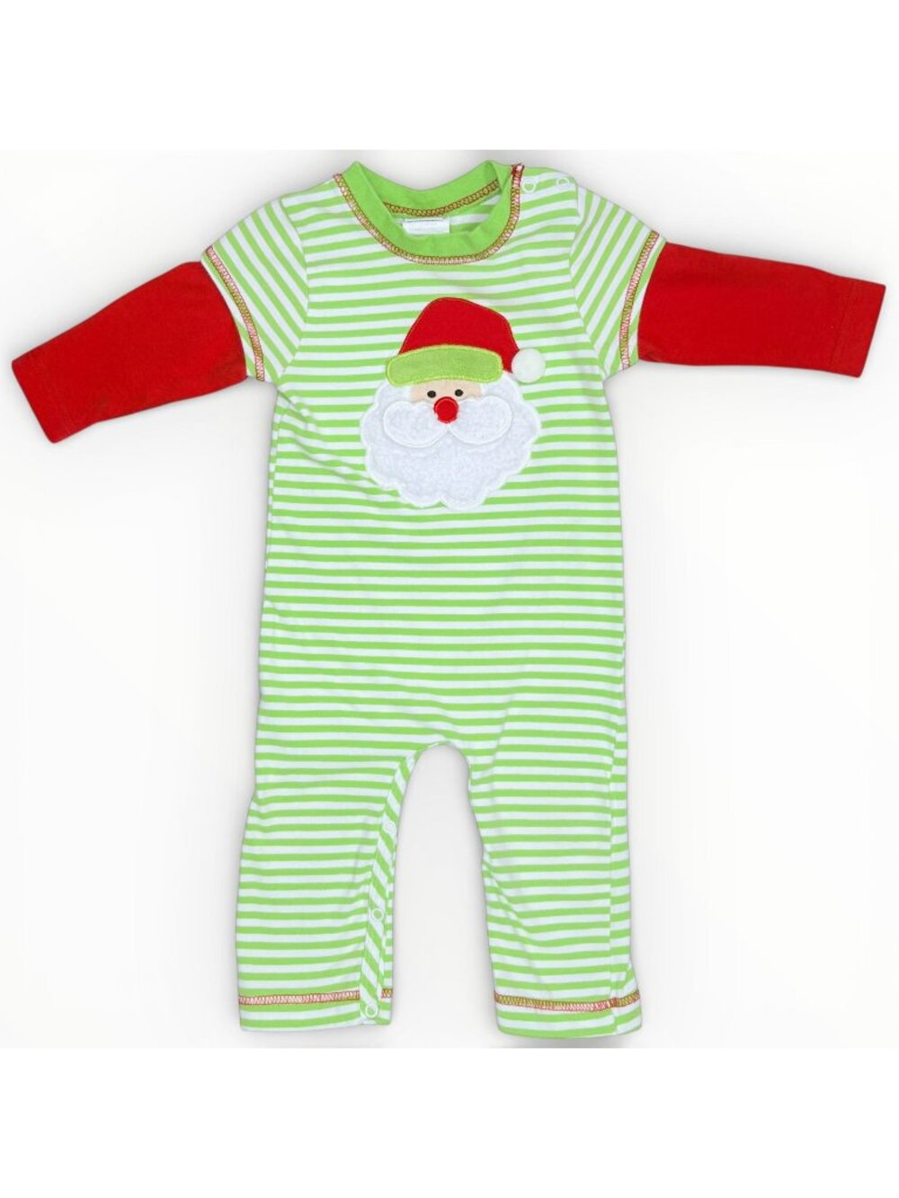 Baby Boys Santa Appliqué Christmas Holiday Romper Outfit 18m